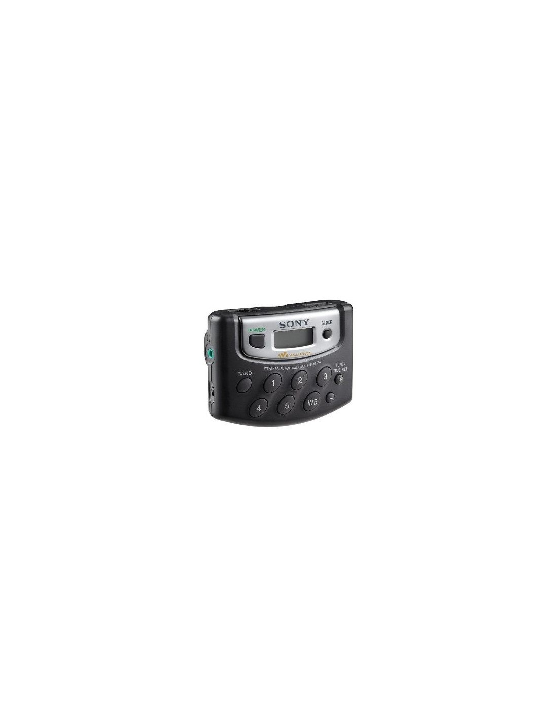 Sony SRF-M37W walkman digital con radio estéreo para sintonizar clima, FM,  AM (color negro)